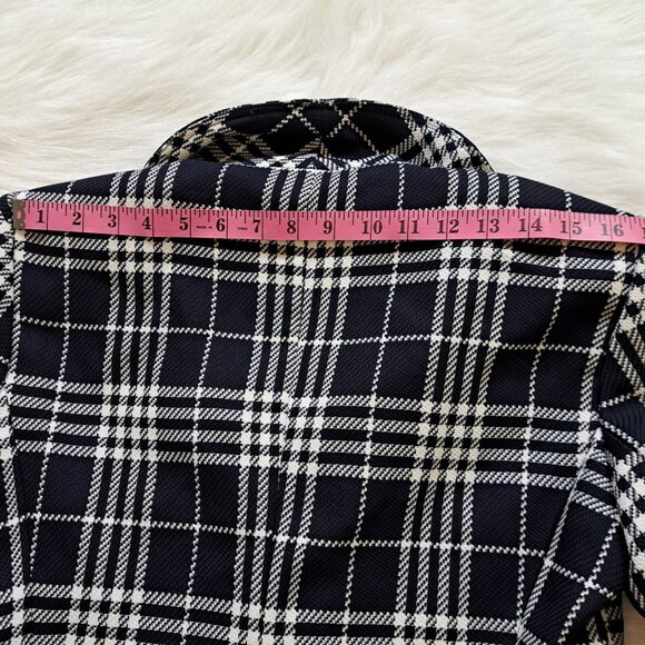 First Lady Checker Blazer Jacket Size 12 - Picture 11 of 11
